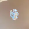 Serenidad de Té Blanco, Anillo Abierto Irregular de Perla Tejido Plegado, Anillo de Dedo Índice de Lujo Ligero de Gama Alta, Accesorio de Mano de Moda