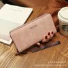 Carteira Longa para Mulheres, Estilo Japonês e Coreano, Fresca e Simples, Versátil, com Zíper, Múltiplos Porta-Cartões, Estilo Universitário, Porta-Celular Integrado, Bolsa de Mão