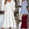 Transfronteiriço 2025 Novo Outono e Inverno Europeu e Americano Amazon Solto Casual Moletom com Capuz Manga Longa Vestido Roupa de Casa