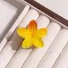 Mini tamanho pequeno 4cm Flor de Ovo Grampo de Cabelo Explosões da Amazon Estilo Férias na Praia Prendedor de Cabelo Cor Gradiente Dopamina