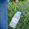 Taza Espacial de Gran Capacidad de 1000 ml Hervidor Portátil para Agua Fría Plástico Estudiante Deportes Hervidor de Agua Escalada Exterior Vaso de Agua Anticaídas