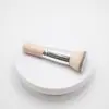 Brocha Portátil para Base de Maquillaje con Mango Corto de Madera, Brocha para Base Líquida, Herramienta de Belleza Facial, Mini Herramienta de Maquillaje Multifuncional para Viaje