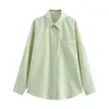 Camisa de manga larga con cuello en V y hombros descubiertos estilo francés, entallada a la cintura, para mujer, nuevo top elegante de primavera y otoño para ir al trabajo