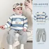 Conjunto de Bebé Ropa de Otoño Sudadera para Bebé Niño Pantalones para Niños Estilo Primavera y Otoño Ropa Separada para Salir Niño Ropa Casual para Niños