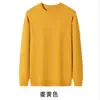 Exclusivo para ventas transfronterizas, suéter cálido de color liso con cuello redondo para otoño e invierno para hombre, tejido fino ajustado versátil, jersey estilo coreano