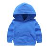 Personalizado novo infantil roupas infantis meninos primavera e outono cor sólida das crianças top meninas roupas maré suéter com capuz atacado
