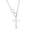 Collar Colgante Cruzado de Acero de Titanio Más Vendido Transfronterizo Serie Cadena de Clavícula de Oro de 18 Quilates Sin Decoloración Lujo Accesible Joyería de Nicho