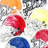 Parches para Competiciones Deportivas, Parches Dorados de Casco de Groot en 6 Colores, Parches Pequeños y Etiquetas para Planchar DIY