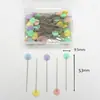 Fabricante Botón de Cabeza de Mariposa de Colores Alfiler de Cabeza de Botón Caja de Alfileres de Cabeza de Botón Alfiler de Costura a Mano Fijo Alfiler de Corazón de Flor de Ciruelo Alfiler de Cabeza de Flor