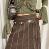 Cuerda de cintura tejida con cuentas bohemia para mujer, estilo étnico, empalme con falda, cinturón adelgazante versátil casual con borlas, moderno