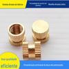Fornecedor de Porcas de Cobre Injetadas com Recartilhado para Furo Cego com Especificações M5 Embutidas, Gama Completa, Amostra Grátis Disponível, Material de Latão