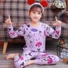Suéter de Algodón de Otoño e Invierno para Niños Ropa de Otoño de Dibujos Animados Pantalones de Otoño Pijama para Bebé Ropa para el Hogar Traje de Ropa Interior Base