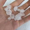 Cristal Natural Tallado 2cm Hongo Pequeño DIY Joyería Colgante de Hongo Llavero Decorativo Regalo Artesanías