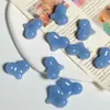 Pulsera Cadena para Teléfono en Forma de Corazón Material para Manualidades con Agujeros Rectos, Color Sólido Gelatina, Material de Alta Transparencia, Cuentas Sueltas Texturizadas