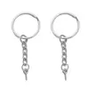 Llavero con Cadena, Anillo Único Cierre de Langosta, Colgante de Llave, Múltiples Tamaños, Conector DIY Hecho a Mano para Bolsa y Muñeca