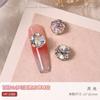 Nueva joyería para uñas, ligera, de lujo, cuadrada, gruesa, hecha a mano, con bola de diamante, producto terminado, accesorios de diamantes para uñas de cristal súper flash.