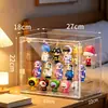 Vitrina para Coleccionables de 3 Niveles Actualizada, Vitrina Acrílica Ajustable con Puerta Magnética, Caja de Exhibición Transparente Apilable, Vitrinas para Aficionados a Figuras, 1 Paquete