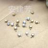 Colgante Pequeño Dorado de 5 mm Material Hecho a Mano para Bricolaje Accesorios para el Cabello de Lazo Cuerda para el Cabello Diadema Material de Decoración