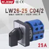 Chave Seccionadora Lw26-25 C04 / 0.1kg Posição 380V Motor Bomba d'Água Disjuntor de Partida 25A Conversão Universal
