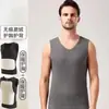 Nuevo parche de chaleco cálido cepillado de doble cara para hombre, capa base sin costuras, forrado de forro polar, engrosado, ajustado, otoño/invierno caballo