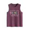 La amabilidad es gratis Amazon eBay sitio independiente casual elegante camiseta sin mangas holgada para mujer comercio exterior transfronterizo