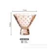 Vaso Alto de Cristal para Postre de Helado, Vaso de Helado, Bebida Fría, Pudín de Frutas, Malteada, Postre, Yogur, Vaso de Helado