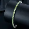 Pulseira de tênis europeia e americana transfronteiriça de 3MM joia masculina prata de lei S925 cravejada com moissanita presente para namorado joia legal e bonita