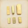 Barras de ouro falsas, pepitas de ouro, tijolos de ouro, lingotes de ouro, fragmentos de ouro, enfeites de mesa, adereços decorativos atacado