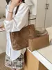 Bolsa Tote Vazada Tendência para Férias, Bolsa de Palha para Praia, Novo Estilo da Moda 2026, Bolsa de Ombro Única e Estilosa para Mãe e Filha