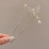 Novo design vintage, grampo de cabelo pintado, grampo de cabelo de alta qualidade, acessórios de cabelo de pérola, traçador de cabelo na parte de trás da cabeça, novo grampo de cabelo estilo chinês