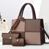 Bolsa de Alta Gama para Madre e Hija con Diseño de Color Contrastante, Bolso de Mano a la Moda, Bolso de Hombro Versátil de Gran Capacidad, Bolsas Transfronterizas