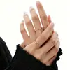 Anillo Mobius de Plata para Mujer Plata de Ley S925 Anillo Abierto de Moda Versátil Regalo de San Valentín para tu Amante