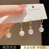 Brincos de Pedra Olho de Gato Artísticos e Transparentes da Nova Coleção de Verão, da Moda, com Design Exclusivo, Doce e de Alto Padrão para Mulheres