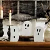 Decoraciones de Fantasmas de Halloween Nuevas Transfronterizas Adornos para Fiesta Artesanías de Decoración de Madera Maciza Diseño de Escena Adornos de Madera