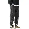 Macacão Masculino Primavera Estilo Japonês Retrô Estilo Funcional Calça Com Pé Marca Tendência Versátil Bolsos Múltiplos Solto Casual