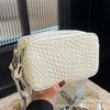 Bolso Pequeño Popular Tejido de Correa Ancha Transfronterizo para Mujer 2026 Nuevo Bolso de Hombro Elegante de Moda Bolso Cuadrado Pequeño Cruzado