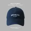 Boné de Baseball Vintage Lavado Estilo Japonês Unissex Retro Top Macio Circunferência da Cabeça Grande Boné de Casal