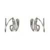 Pendientes de Línea de Perlas Incrustados con Diamantes, Moda de Nicho, Simples, Personalidad Femenina, Lujo Ligero, Diseño Versátil, Pendientes al por Mayor