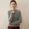 Suéter de Cachemir 100% para Mujer, Camiseta Base de Punto, Manga Raglán Nueva Otoño/Invierno, Engrosado, Cuello Semi Alto, Versátil, Suéter Cálido