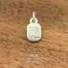 Plata Pura 999 Accesorios de Plata Dura 3D Colgante DIY Dios de la Riqueza Atrae Riqueza y Buena Fortuna Cuentas de Plata Pura Colgante de Bolsa de la Suerte Pixiu