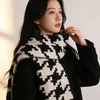 Gorro de Punto Patchwork a Cuadros Estilo Coreano para Mujer, Nuevo Bufanda Gruesa Cálida de Espiga para Otoño e Invierno para Hombre