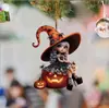 Colgante Decorativo Nuevo para Espejo Retrovisor de Coche Transfronterizo Amazon Acrílico Plano Personalizado Creativo Halloween