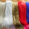 Pelúcia Espessa de Pelo de Raposa Dourada Acrílico Grande Base de Pelo Artificial Imitação de Pelo de Raposa Grande Tecido para Material de Roupas Sapatos