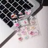 Cyansea Popular Transfronteiriça Estilo Japonês Coelho Loja de Sobremesas Adesivos de Gelatina Cartão de Suporte DIY Decoração para Capa de Celular