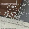 Pedras de Strass Redondas Pequenas K9 Sparkling White com 33 Facetas e Base Plana para Nail Art, Pacote Misto de Pedras de Strass Coloridas com Base Plana Decorações para Nail Art