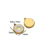 Ojo de Goteo de Aceite y Colgante para Palma de Acero Inoxidable Oro de 18K Moda DIY Accesorios para Collares Pulseras Pendientes Joyería al por Mayor