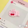 Prato de Peixe Fofo Acessórios de Resina DIY Cola de Creme Grampo de Cabelo Capa de Celular Buraco Sapato Decoração de Copo de Água Atacado