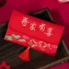 Sobres Rojos para Bodas, Exclusivos para Cambiar Títulos Formales, Diseño Único de Tela Nueva, Bolsas de Sobres Rojos de Alta Gama con Diseño de Tela