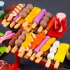 Casa de Brinquedo Vermelha Online para Meninas, Casa de Brincar Infantil, Simulação de Fast Food, Churrasco, Cozinha, 3 anos, 4 anos, 5 anos, 6 anos, 7 anos