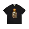 Camiseta BAPE Verão Camuflada Unissex Manga Curta Gola Redonda Estilo Japonês Tendência